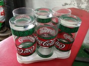 Szklanki Coca-Cola lata 80, komplet 6 szt nie używane. 