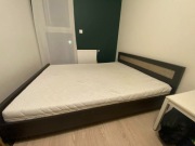 Łóżko King Size (160x200) Black red White