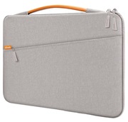 Torba na laptopa, notebooka, etui, aktówka, 14 cali, jasnoszara 