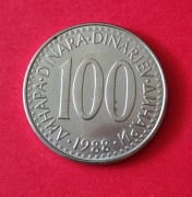 Moneta 100 dinarów 1988, Jugosławia