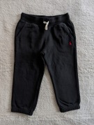 Czarne bawełniane spodnie dresowe dresy Polo Ralph Lauren 98