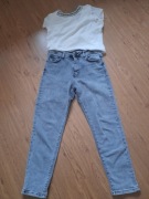 Jeansy szare r.40