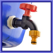 Zawór/kran do nawadniania ogrodu/zbiornika na deszczówkę itp. (SOLIDNY)