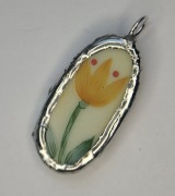 Zawieszka porcelanowa wiosna kwiat 