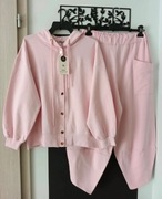 Komplet Dresowy Bluza Spodnie Bawełna 
