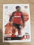 Karta match attax 2024/2025 topps Bayer 04 Leverkusen Tella Nathan nr 204