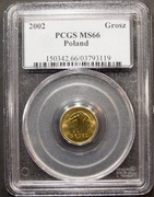 1 GROSZ 2002, nominał PCGS MS66 #22