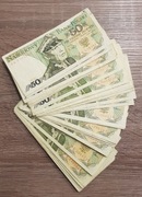 Banknoty 50 złotowe PRL