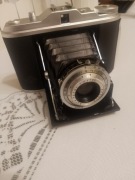 Agfa Isolette – aparat analogowy 6x6 vintage, składany + etui | licytacja