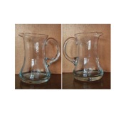 Krosno szklany dzbanek z uchem szkło krystaliczne do wody  napojów 