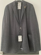 Casualowa marynarka XL, granatowa z wzorem