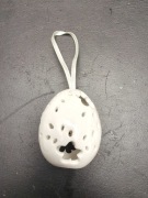 ceramiczne ażurowe  jajka jaja jajo ozdoba na wielkanoc