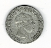 KRÓLESTWO PRUS  2 1/2 srebrnego grosza 1853 srebro FRYDERYK WILHELM IV stan