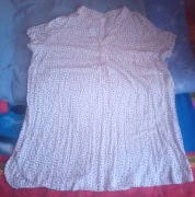 Sukienka damska cienka biała w czarne kropki H&M r.XL/XXL