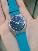 Zegarek swatch gent turkusowy Galaxy