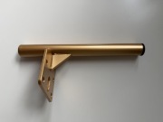 noga stópka nóżka meblowa żółta złota 197 mm FI20