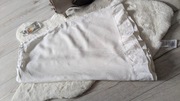 Biała spódnica z dodatkiem lnu z falbanką 38 KULMANN BUTIK 
