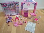 Barbie Mattel Malibu Kawiarnia/ cukiernia + akcesoria + lalka