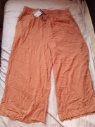 Spodnie morelowe,  z szerokimi nogawkami rozmiar 46, Primark 