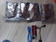 Zestaw 5 szt Riser PCI-E 1x-16x USB 3.0 SATA/PCI-E 6 pin