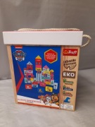 Klocki drewniane - Psi Patrol -  Trefl - cyferki + EKO 