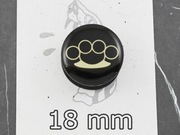 18mm nowy plug tunel czarny kastet hardcore Venom Snake VS124