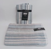 Zestaw Ręczników DKNY  Pasy Niebieski