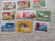 Zestaw znaczków ZSRR-prooaganda,praca,republiki,zjazdy KPZR,(1959-1974)