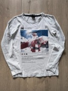 Chapter young * biała bluzka z długim rękawem mikołaj * 146/152