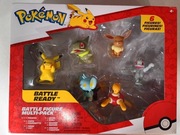 Zestaw Pokémon BATTLE READY - 6 figurek Pikachu ....