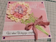 Kartka ręcznie robiona rocznica ślub itp.