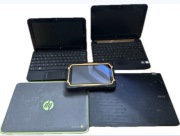 laptopy 2xHP mini + Dell latitude + chromebook +tablet
