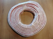 Uszczelka ozdobna twarda, biały połysk / dł 5m