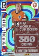 PANINI FIFA WORLD CUP 2026 LIMITED EDITION XXL DUŻA XAVI SIMONS HOLANDIA
