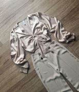 Satynowy crop top Amisu S