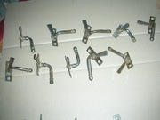 Klamka okienna stalowa zabytkowa