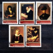 ZSRR Mi.Nr.5259-63 1983r. Obrazy Rembrandta w Muzeum Ermitaż