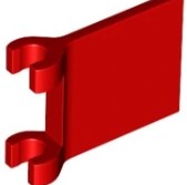 LEGO FLAG W/2 HOLDERS RED 6365459/80326