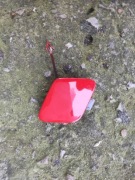 Zaślepka zderzaka przód Audi A1 8V Czerwona