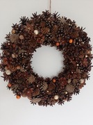 Wianek wieniec z szyszek 44 cm Boże Narodzenie