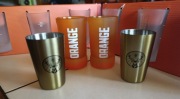 Jagermeister kieliszki orange metal mrożone