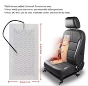 Podgrzewacz fotela 12V mata grzewcza z włókna węglowego 2 siedzenia