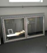 Okno PCV ze słupkiem 240x90 (2400x900 mm) białe uchylne gospodarcze 