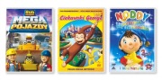 Bob Budowniczy Mega Pojazdy + Ciekawski George + Noddy Gwiazdka 3x DVD