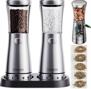 Zestaw Elektryczny Młynek do Soli i Pieprzu Akumulatorowy USB-C LED 2SZT