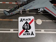 Naszywka dywizjon VFA-41 Black Aces US Navy rzep velcro