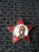 Oryginalna przypinka ZSRR Pionier Lenin – czerwona gwiazda
