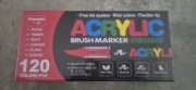 Zestaw 120 sztuk markerów akrylowych guangna 