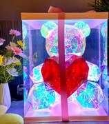 Miś led lampka niedźwiedź świecący serce prezent pomysł dzień kobiet