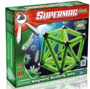 Klocki magnetyczne Supermag Maxi Glow 44 el.